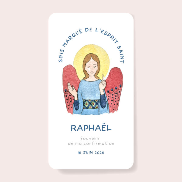 Signets de sacrement personnalisés - Raphaël - lot de 12
